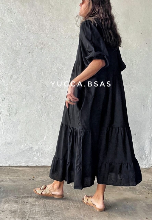 Vestido Jordania algodón - black - Imagen 6