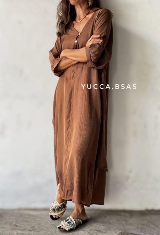 Vestido Rabat - chocolate - Imagen 6