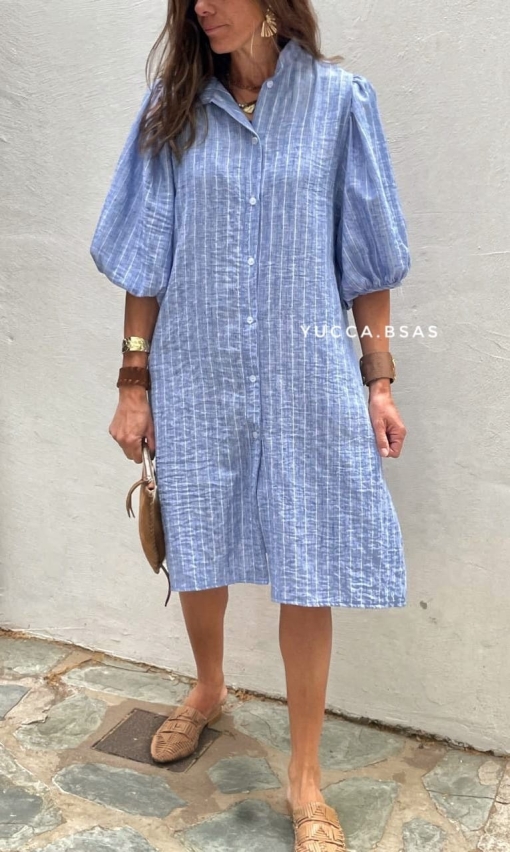 Vestido Leblon - azul - Imagen 4