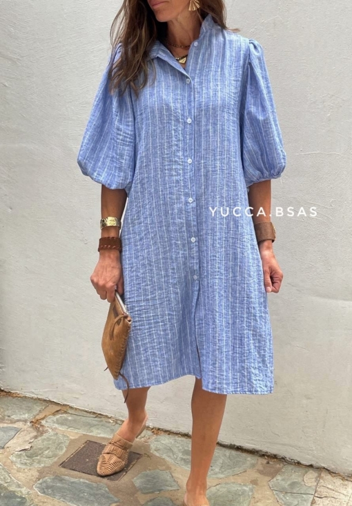 Vestido Leblon - azul - Imagen 5