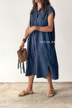 Vestido camisero Magda - jean