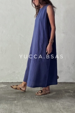 Vestido Solana - azulino