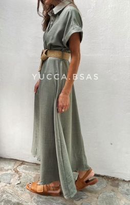 Vestido Serena - verde malva
