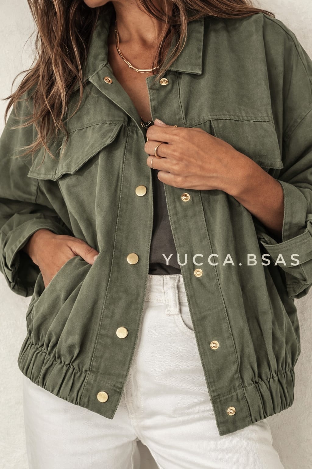 Camisaco Lorenzo - verde militar - Imagen 3