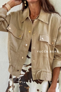 Campera liviana Delfina - beige