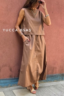 Conjunto Valentina - chocolate