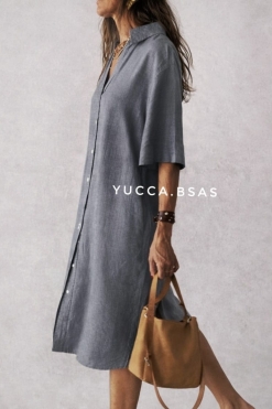 Vestido camisero Granada - gris