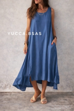 Vestido Yucatán- azulino