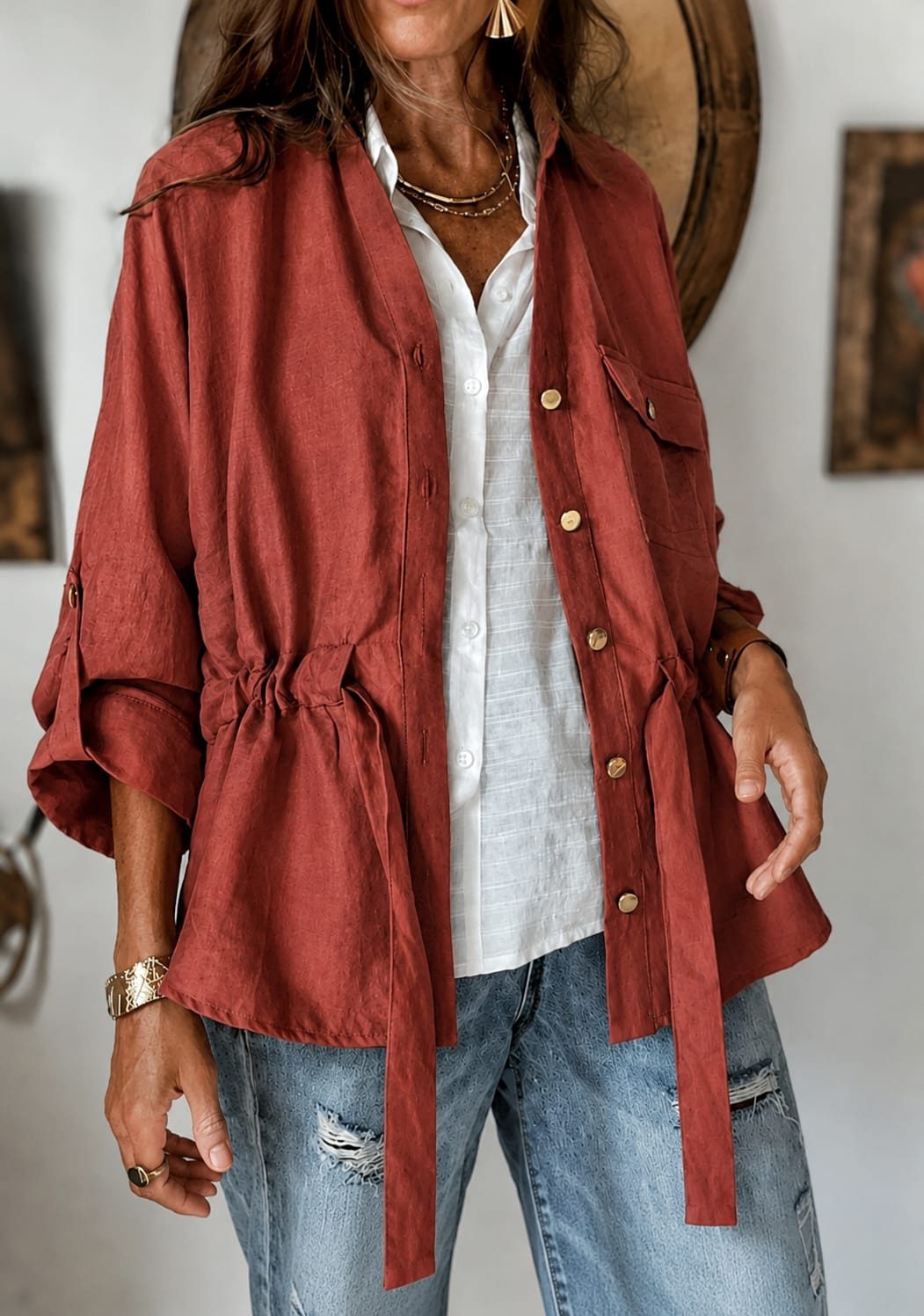 Camisaco Oasis – tomate