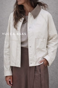 Campera corta Chester - beige