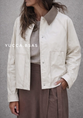 Campera corta Chester - beige