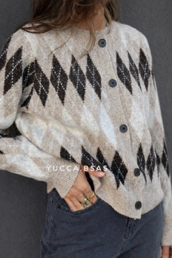 Cardigan Louvre - beige