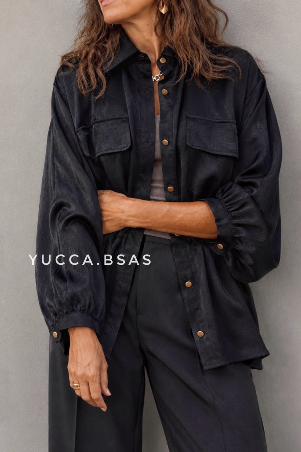 Camisaco Velvet - black - Imagen 3