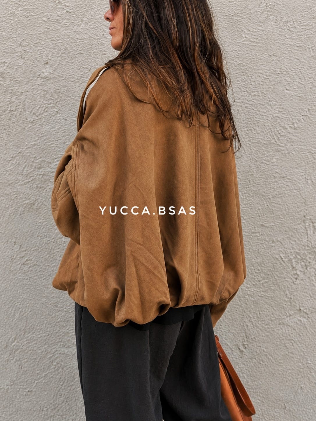 Campera bomber gamuza Fraga - tostado - Imagen 3