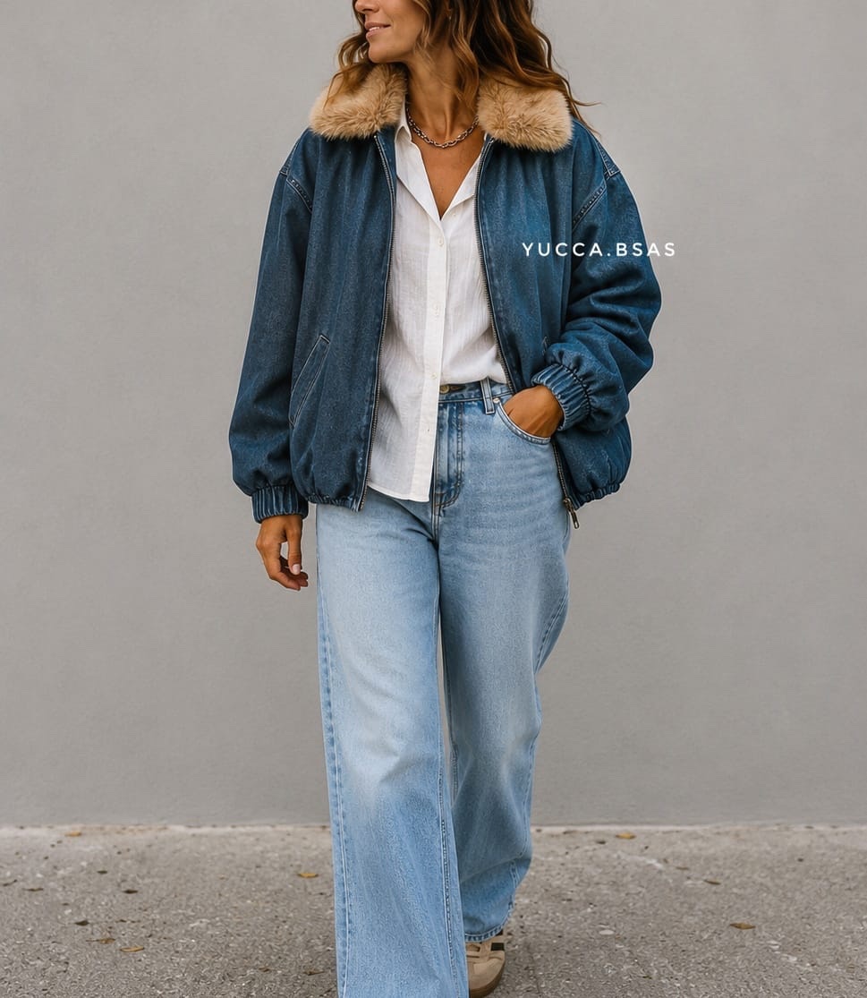 Bomber Oslo- denim - Imagen 4