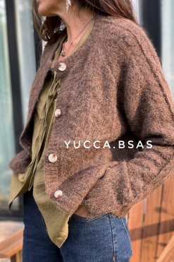 Cardigan Junín - chocolate