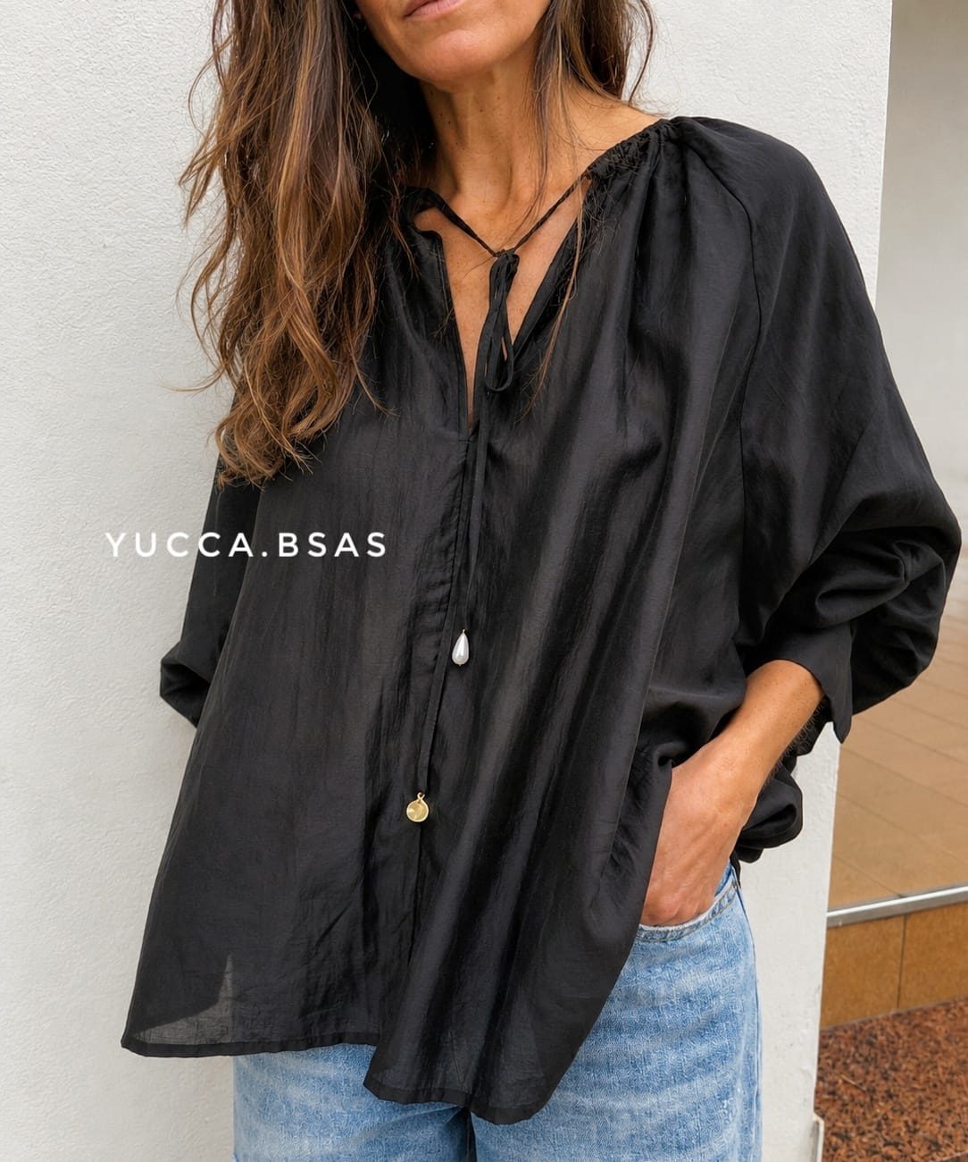 Blusa Nepal - negra