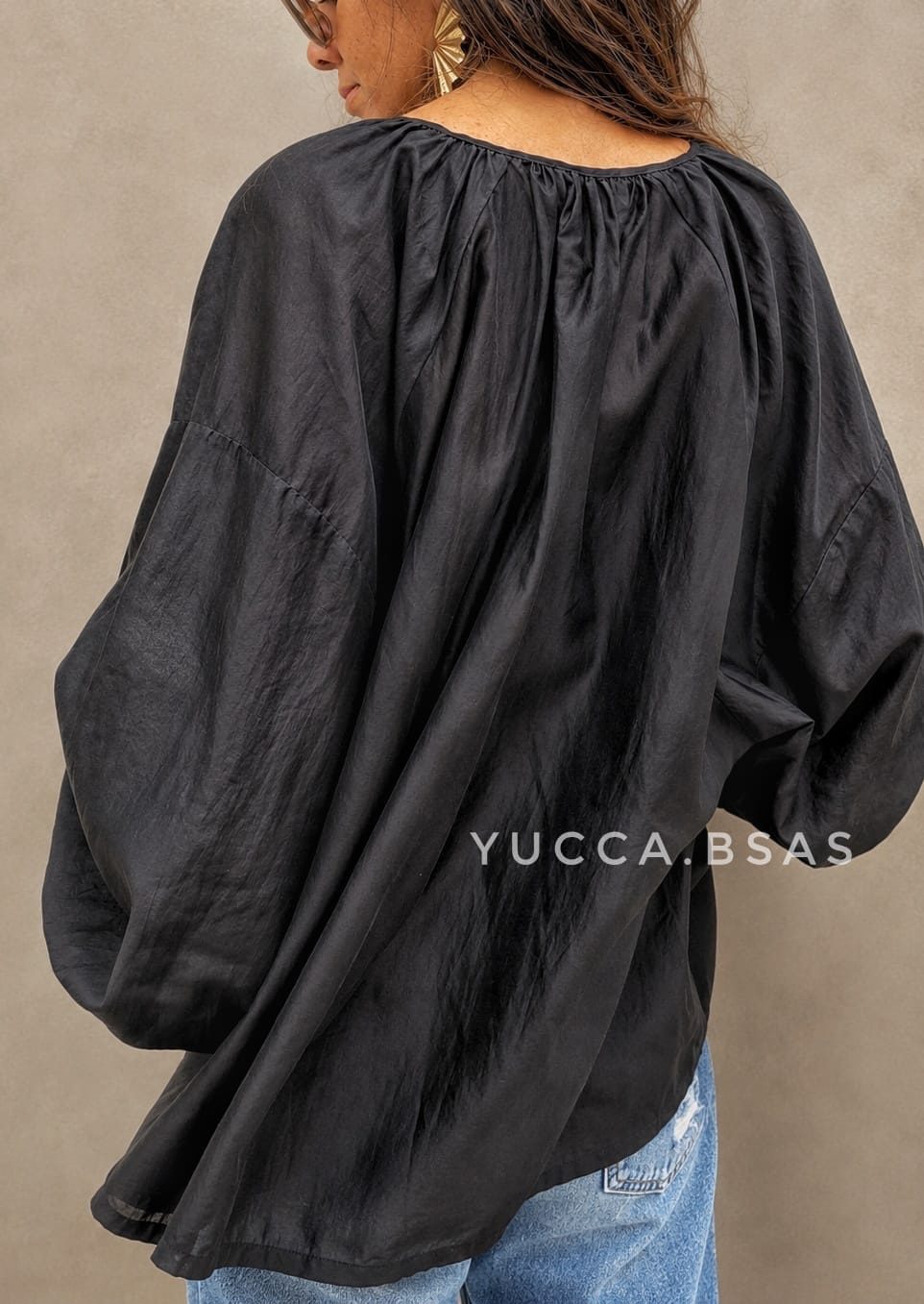 Blusa Nepal - negra - Imagen 4