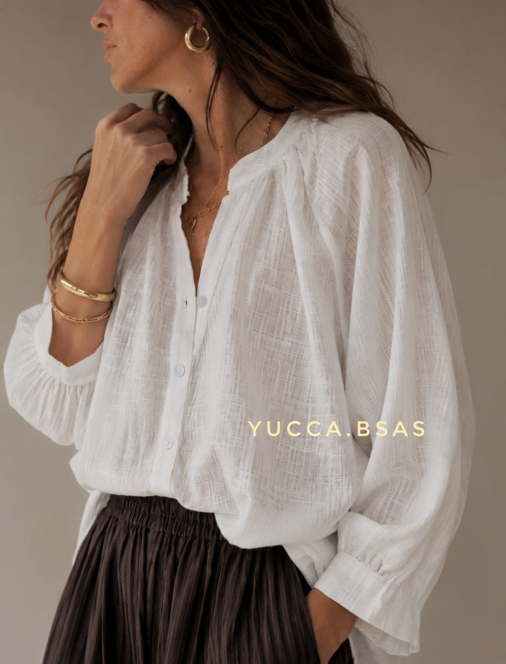 Camisa Antonia - Blanca - Imagen 2