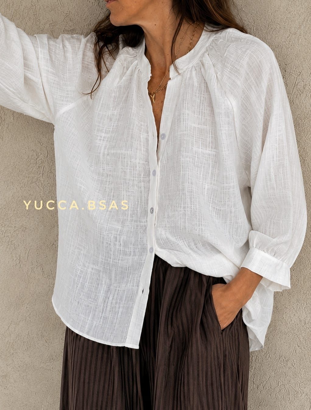 Camisa Antonia - Blanca - Imagen 4