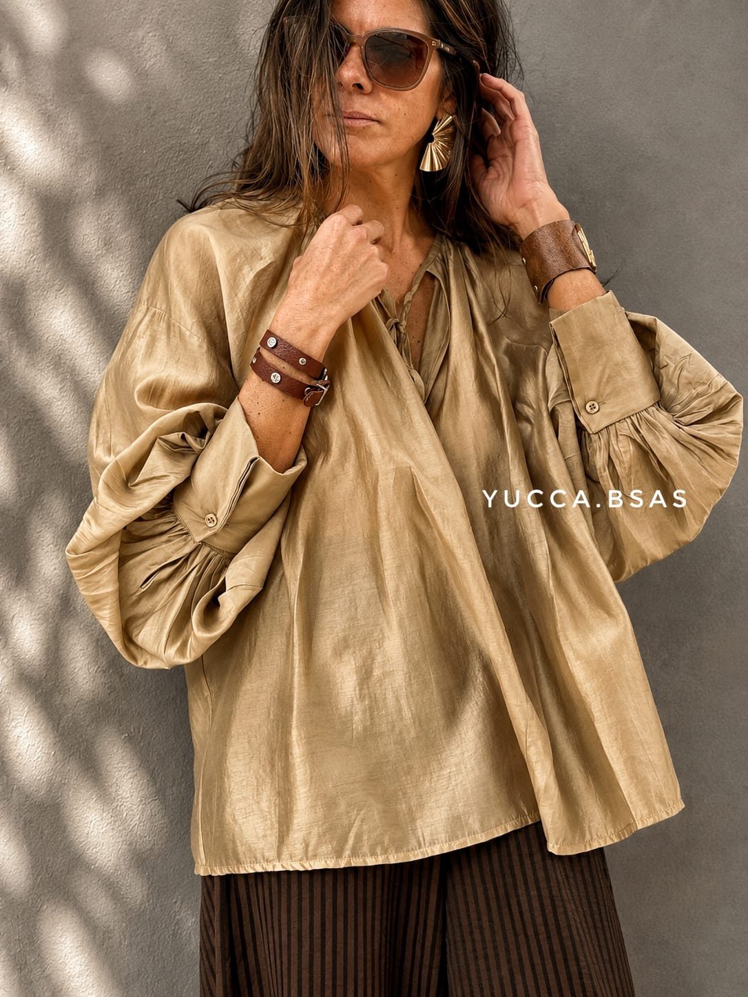 Blusa Nepal - champagne