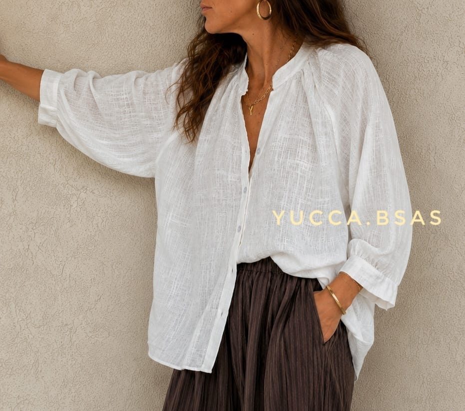 Camisa Antonia - Blanca - Imagen 3