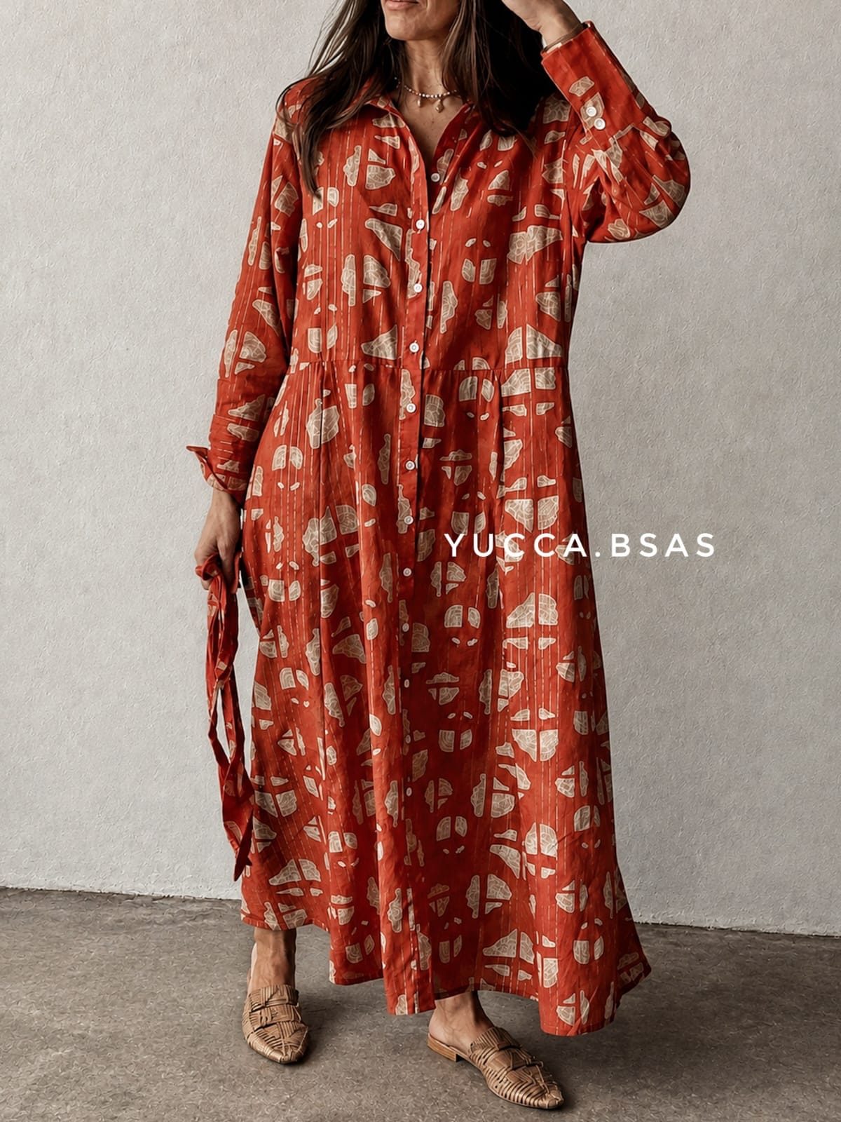 Vestido Jilguero - terracota - Imagen 4