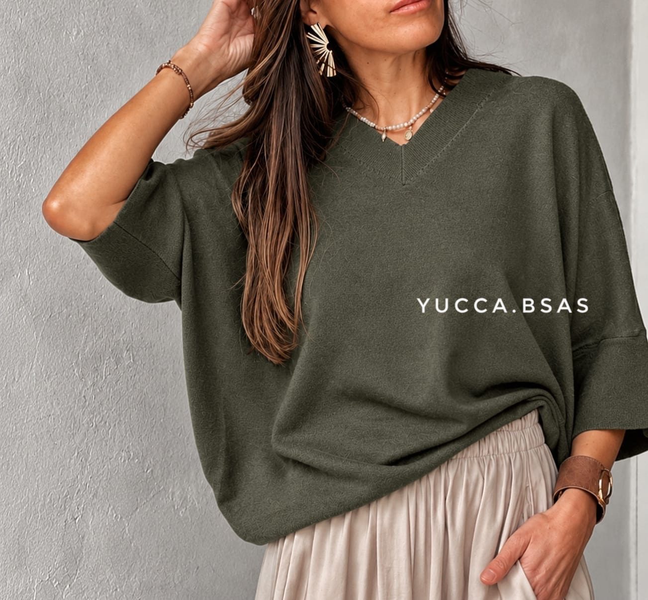 Sweater Helena - militar - Imagen 2