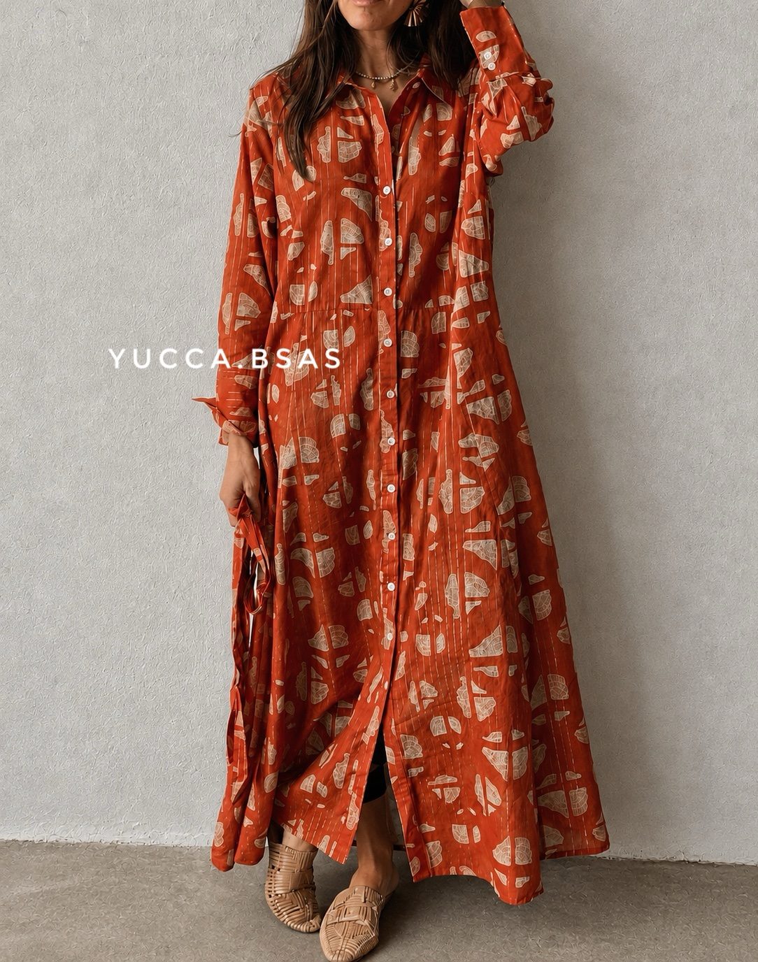 Vestido Jilguero - terracota - Imagen 3