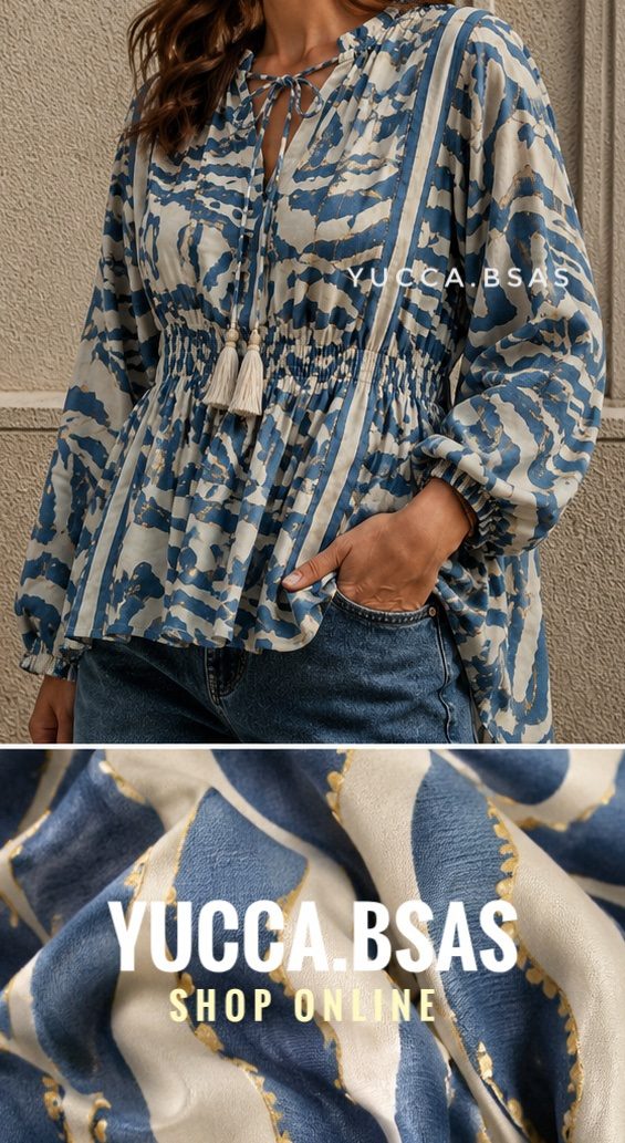 Blusa Grecia - azulino - Imagen 3
