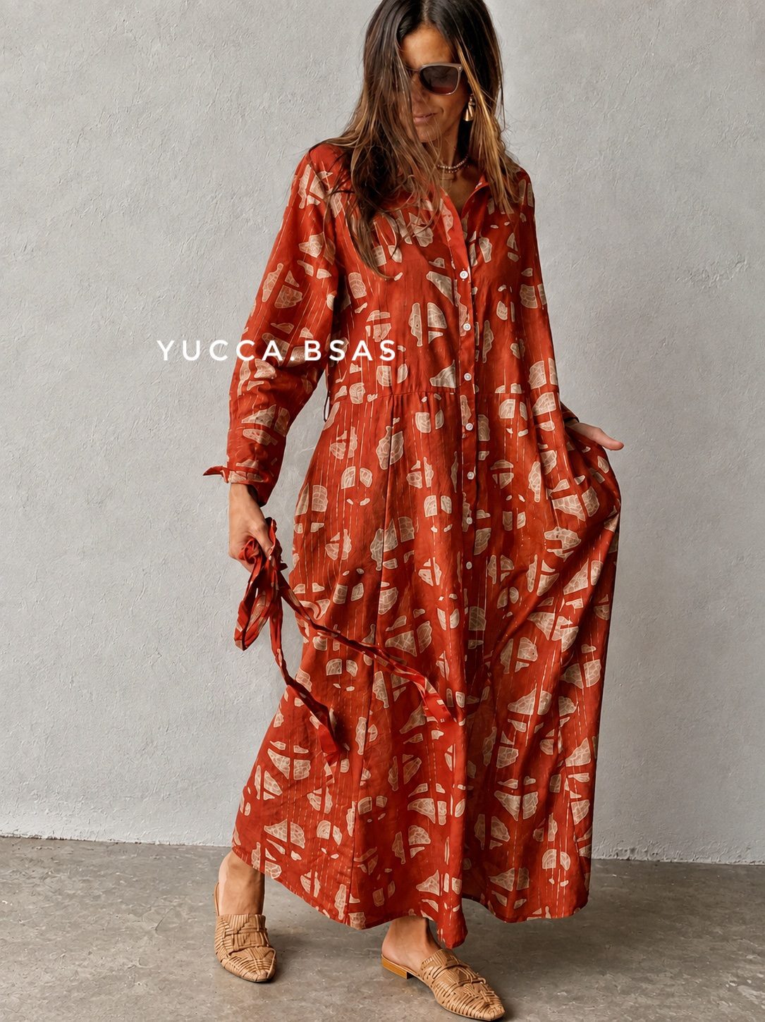 Vestido Jilguero - terracota - Imagen 7