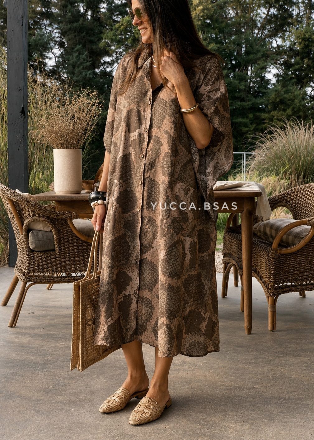 Vestido Ciprés reptil