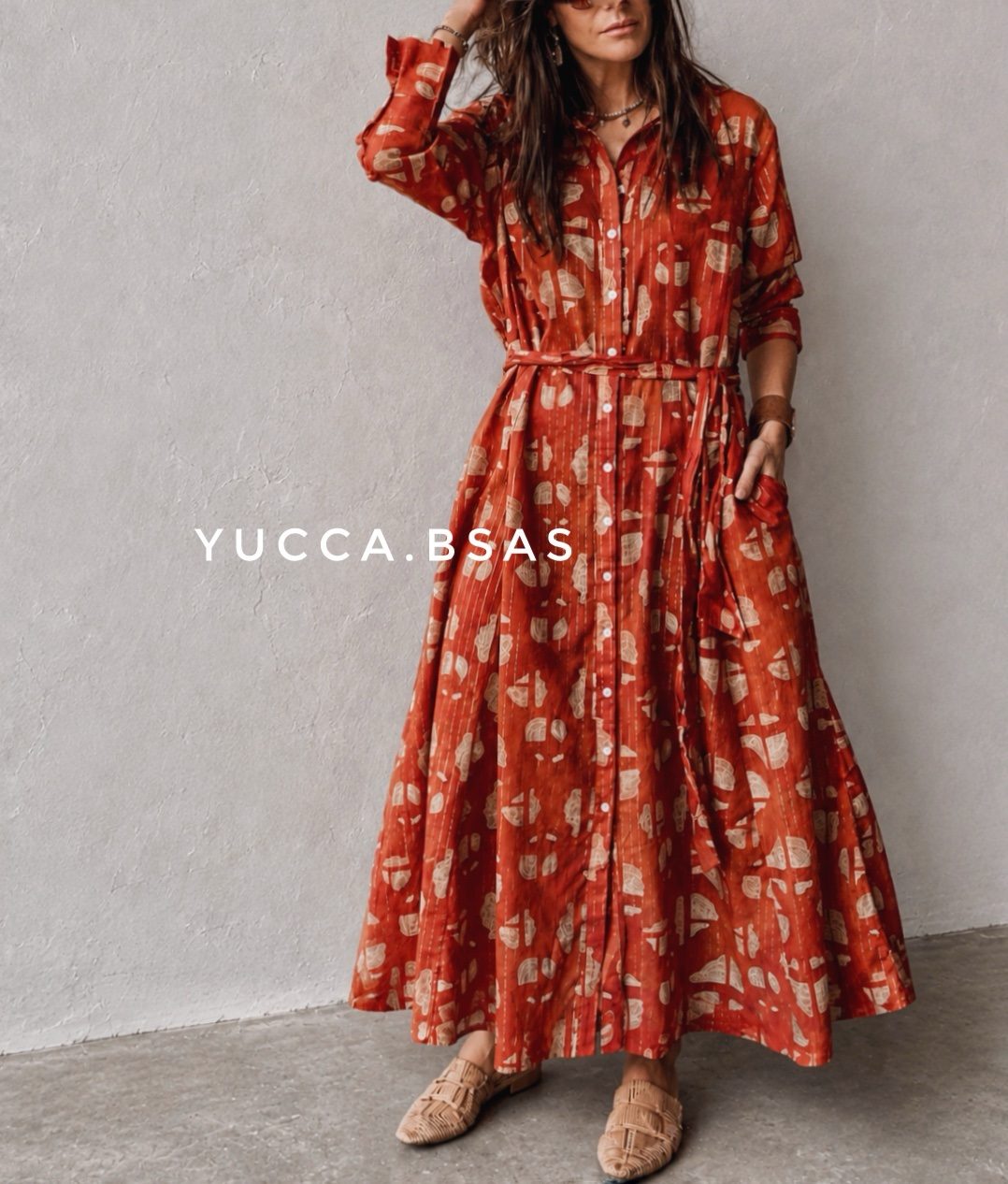 Vestido Jilguero - terracota - Imagen 8