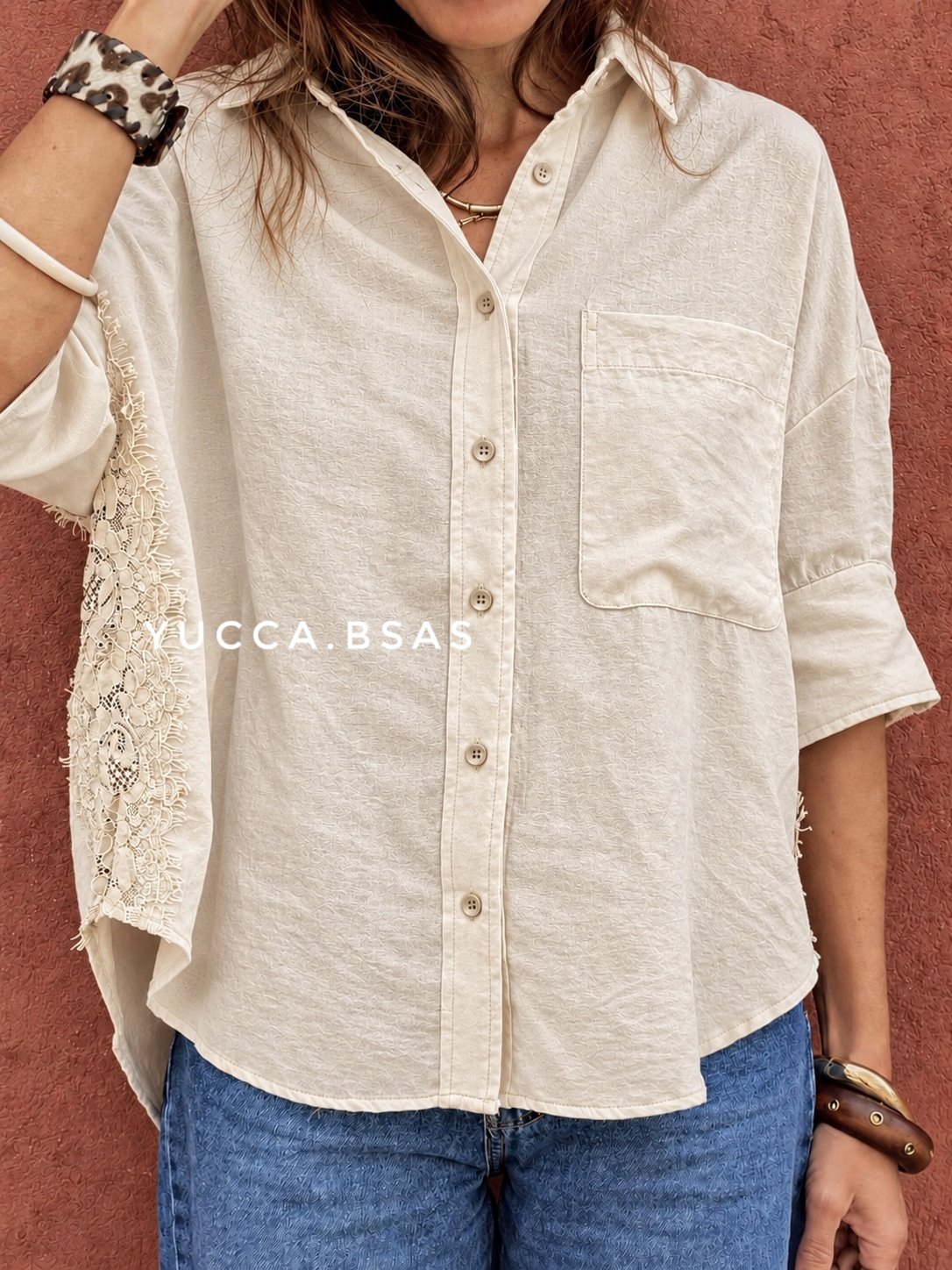 Camisa Clementina - crudo - Imagen 4