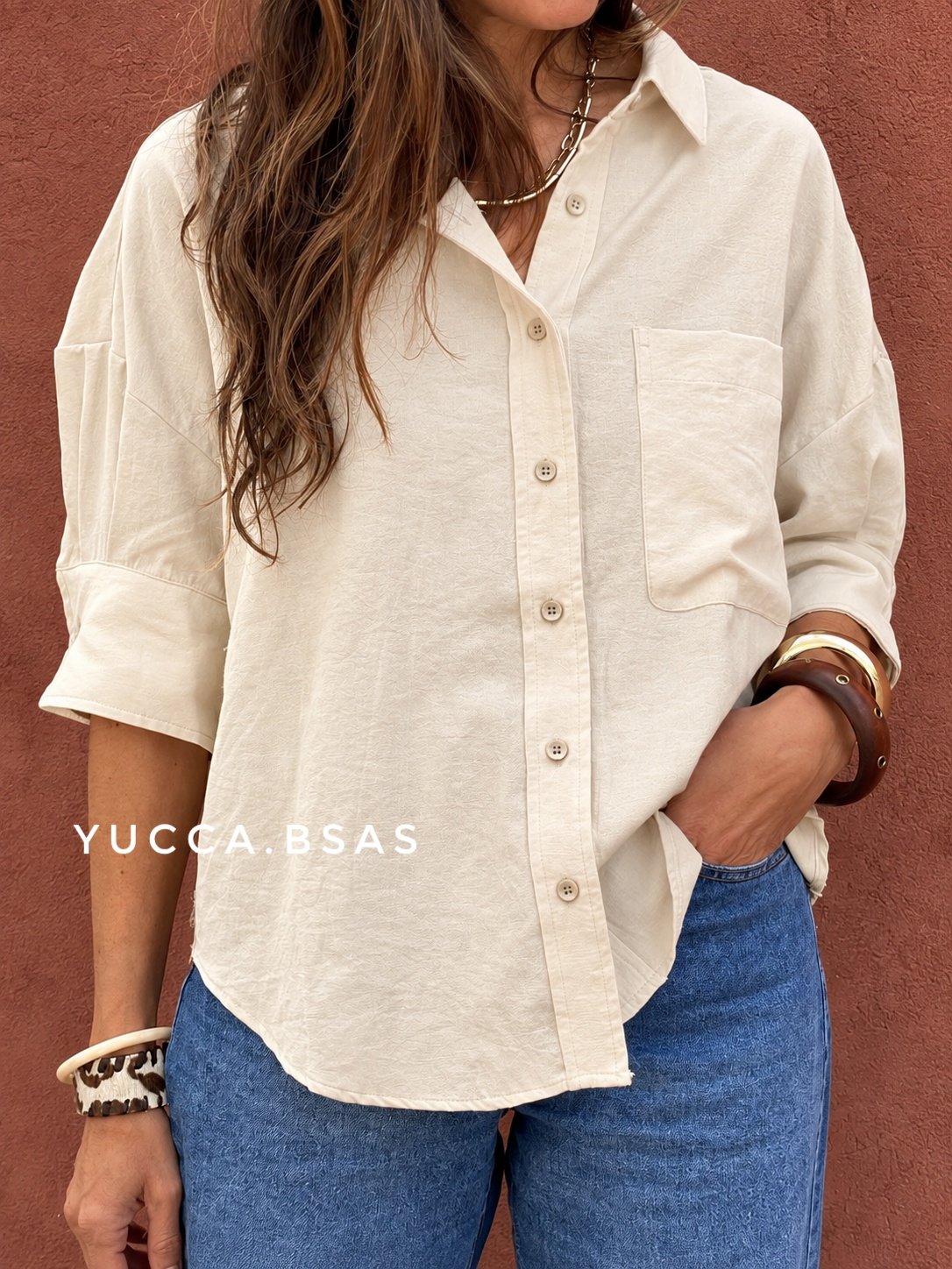 Camisa Clementina - crudo - Imagen 2