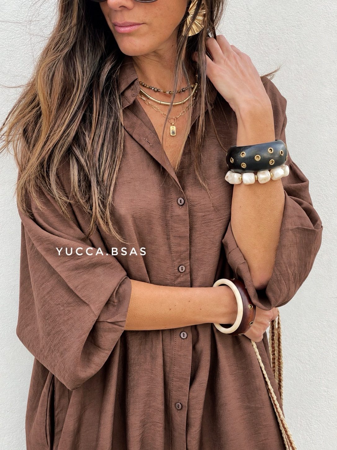 Vestido Sofía - chocolate - Imagen 3