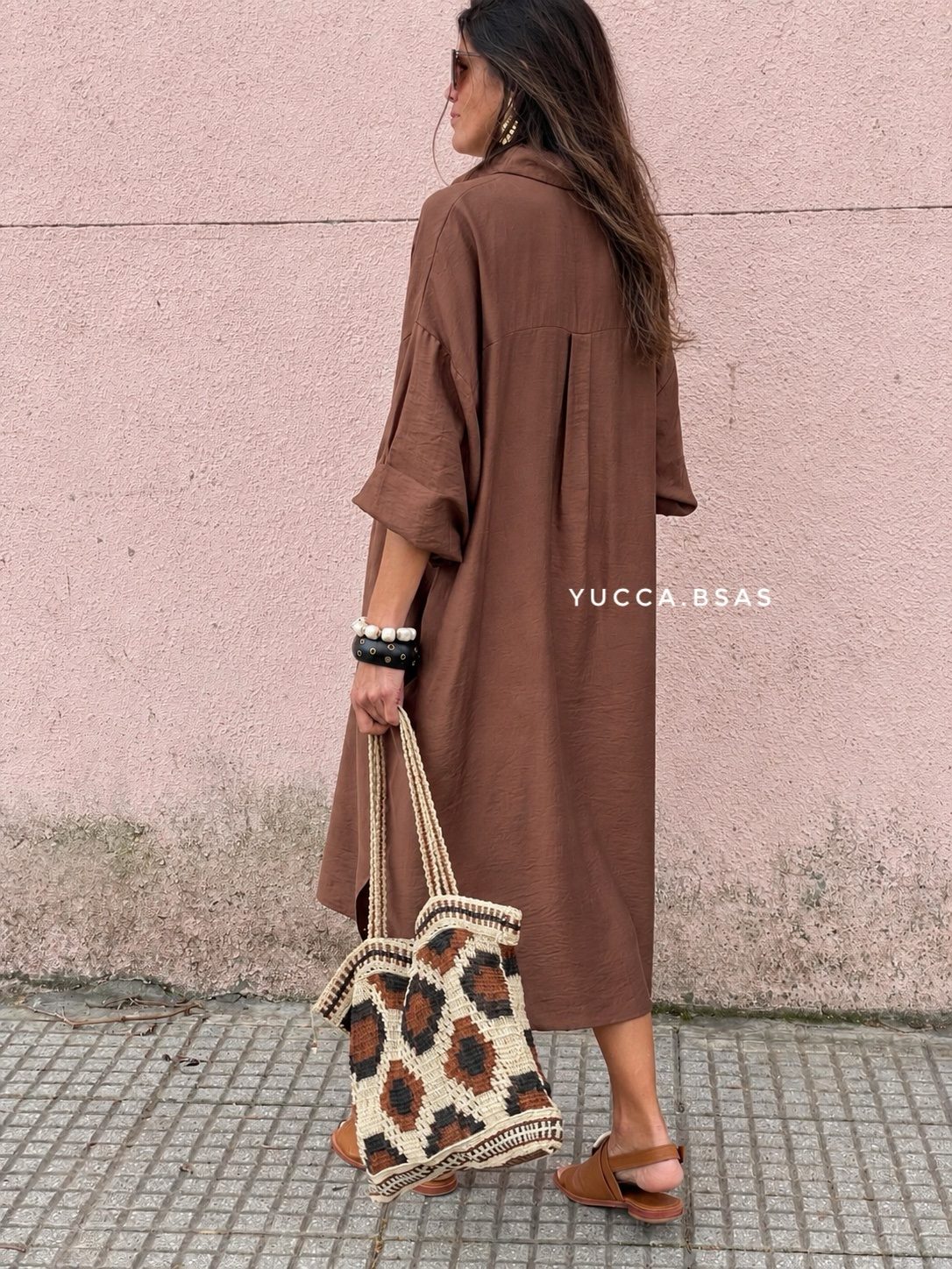 Vestido Sofía - chocolate - Imagen 2
