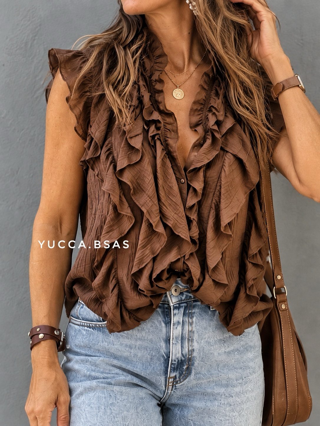 Blusa Renata - chocolate