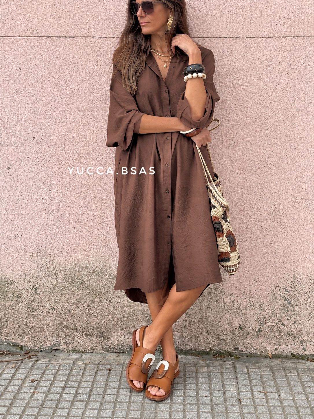 Vestido Sofía - chocolate - Imagen 4