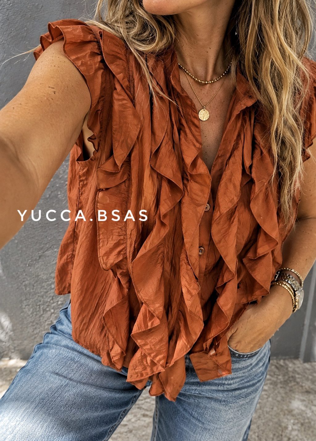 Blusa Renata - bronce
