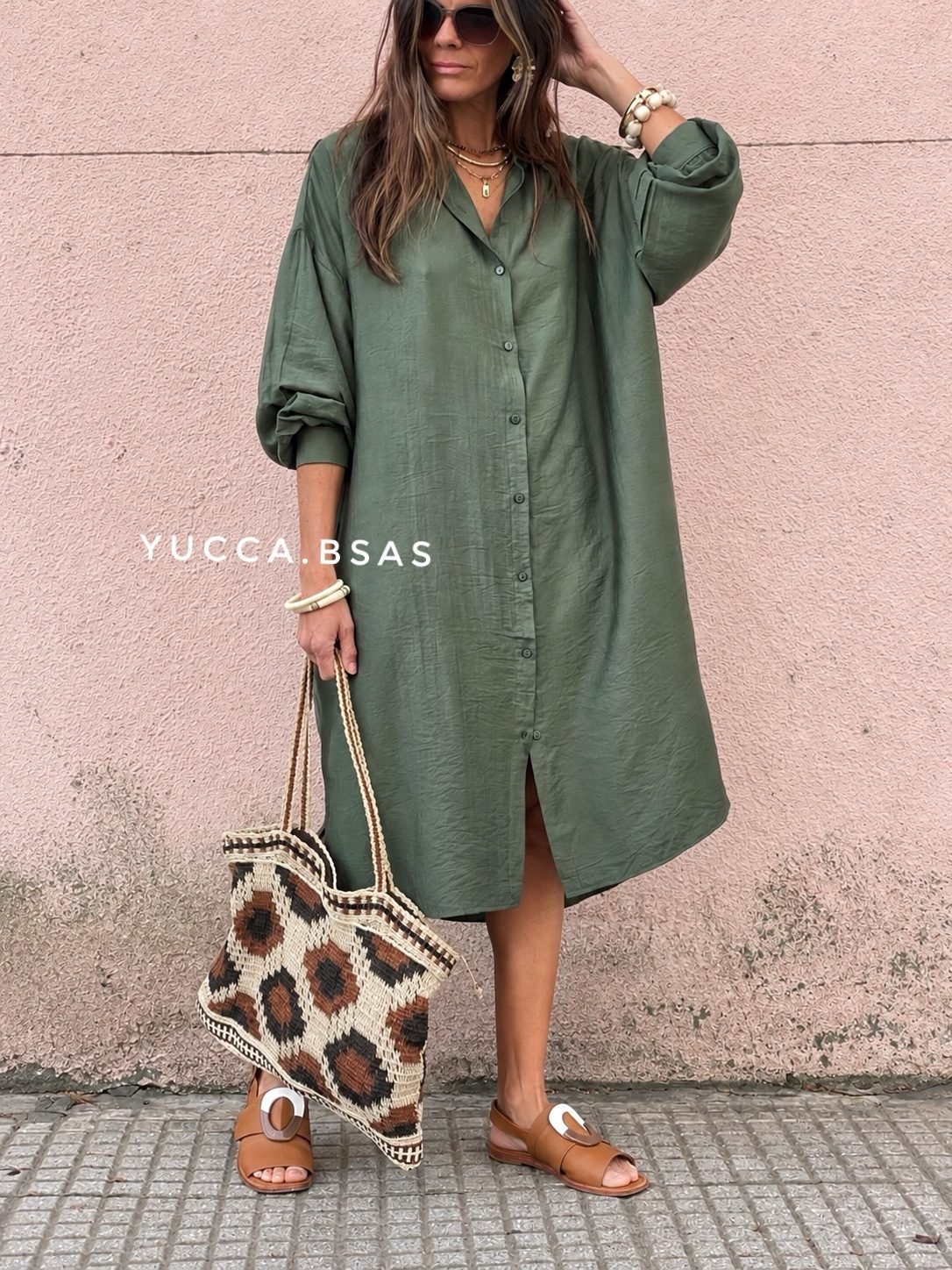 Vestido Sofía - verde - Imagen 6