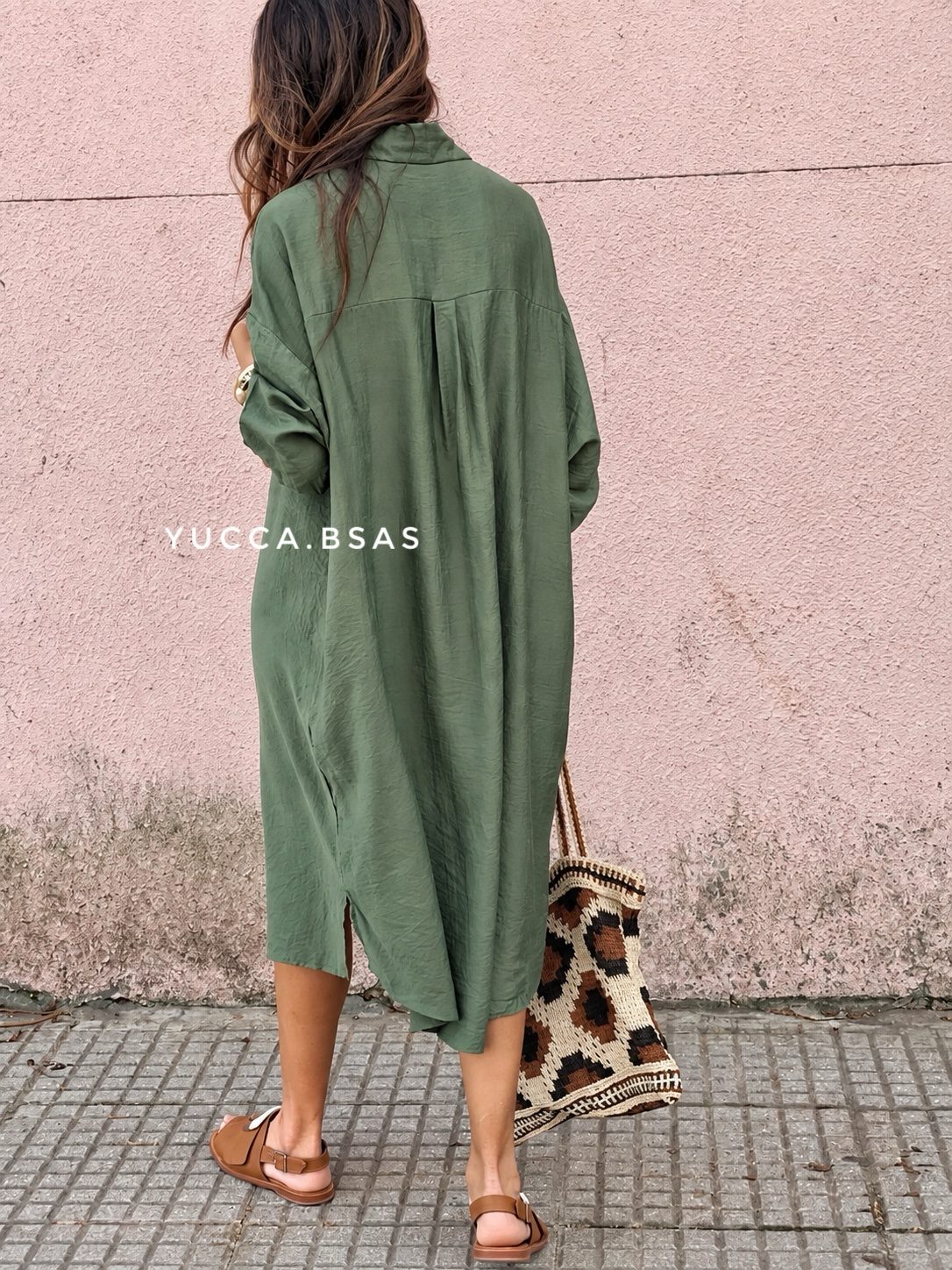 Vestido Sofía - verde - Imagen 7