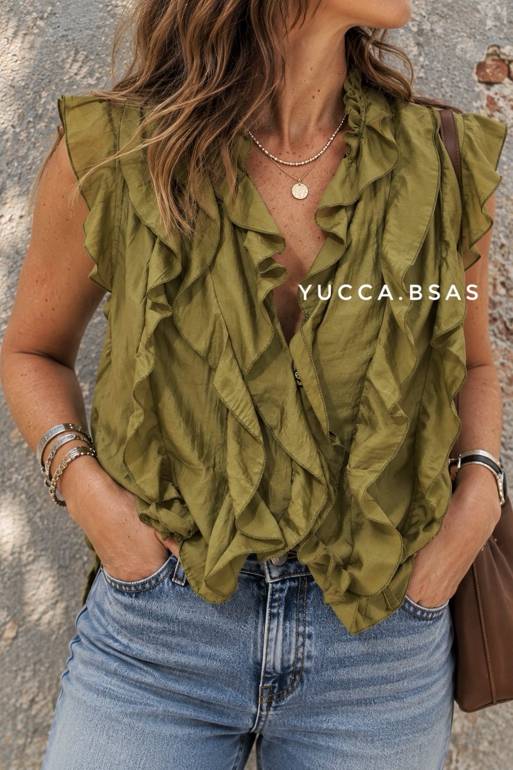 Blusa Renata - Oliva - Imagen 4