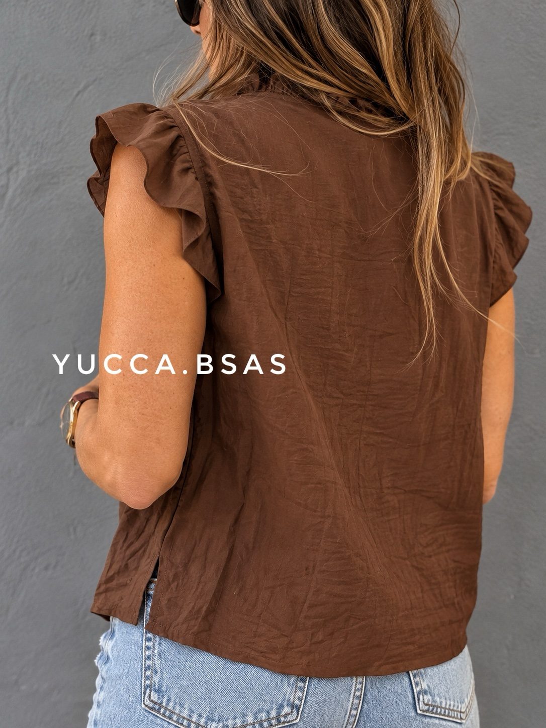 Blusa Renata - chocolate - Imagen 4