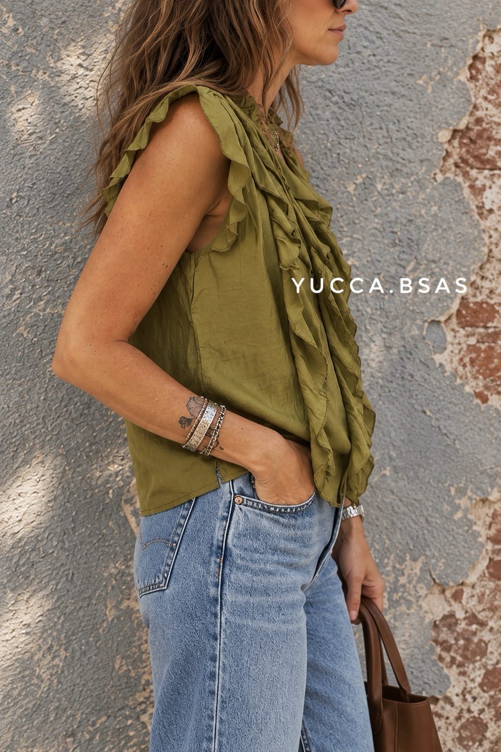 Blusa Renata - Oliva - Imagen 3