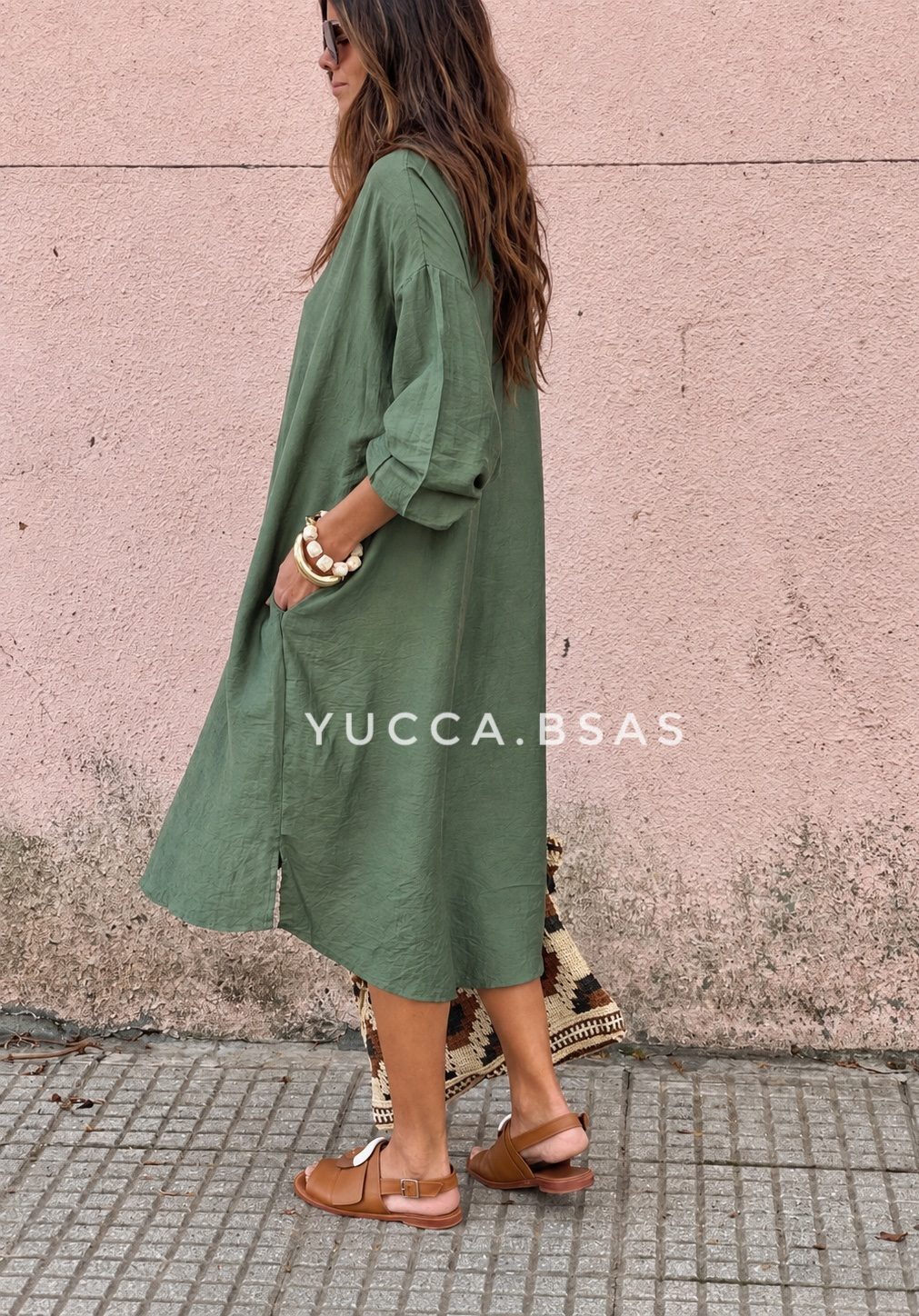 Vestido Sofía - verde - Imagen 4