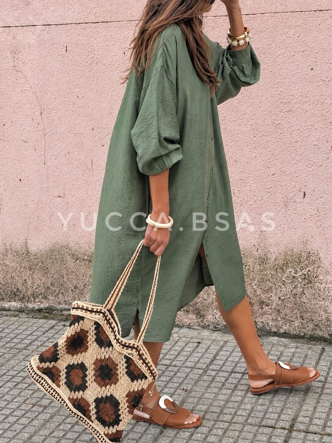 Vestido Sofía - verde - Imagen 8