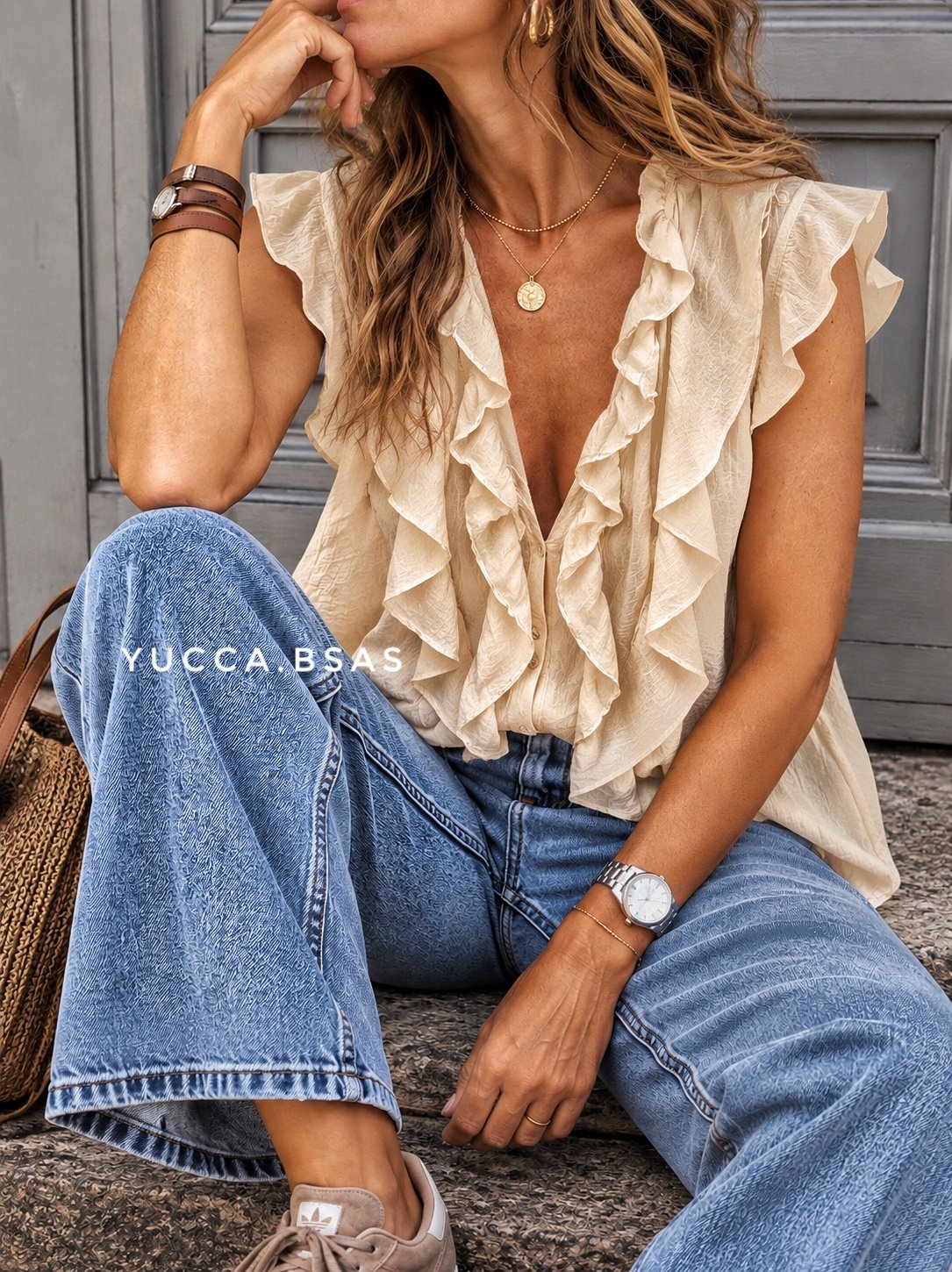 Blusa Renata - ivory