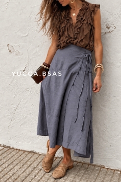 Falda Sirocco - gris acero