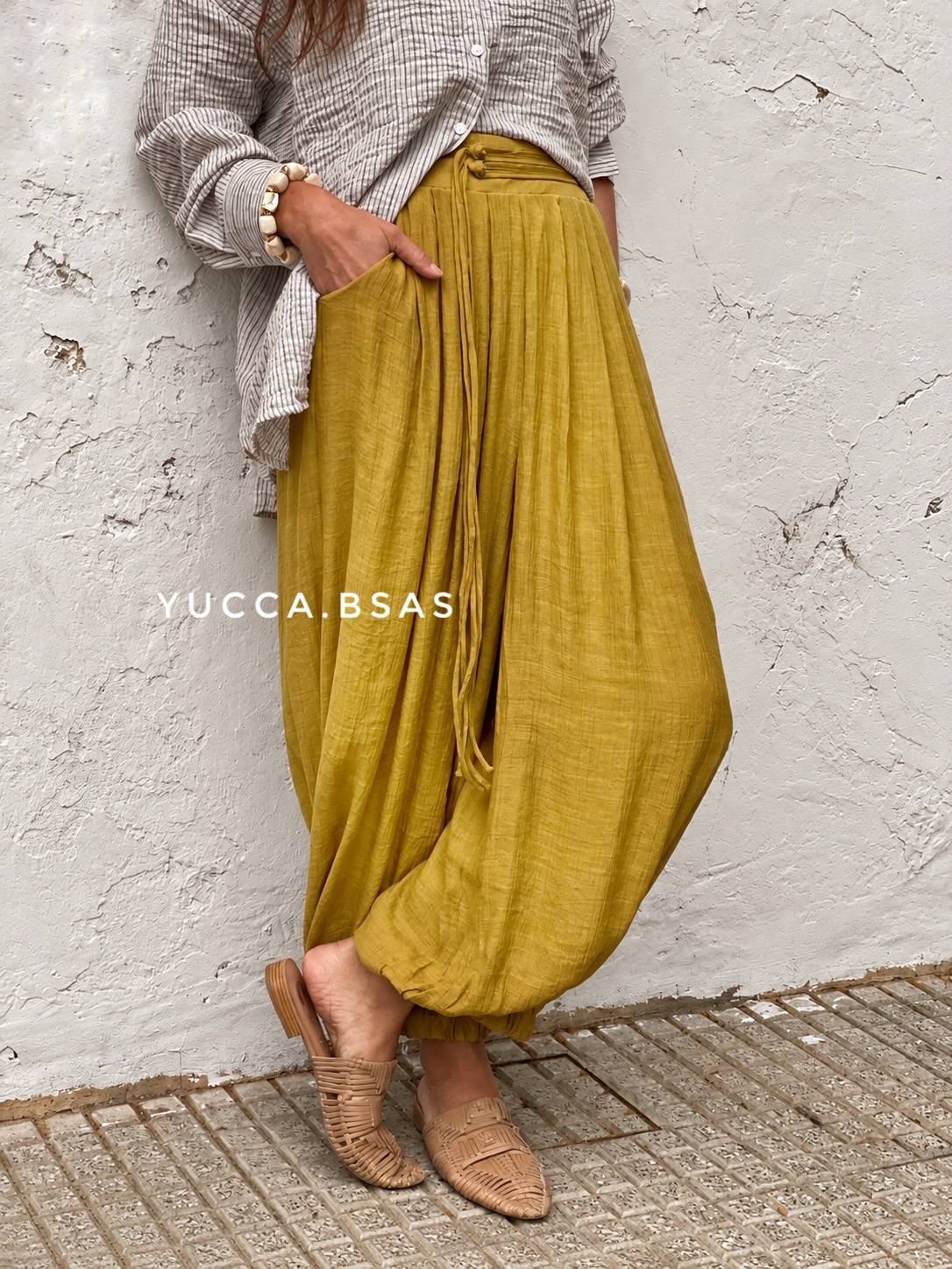 Pantalón Cádiz- mostaza